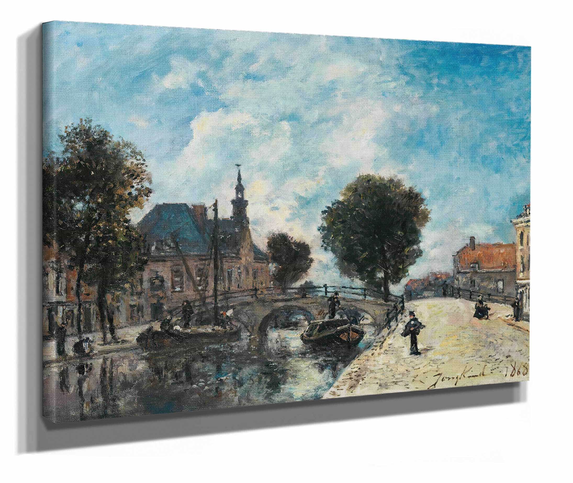 Le Spui A La Haye by Johan Barthold Jongkind