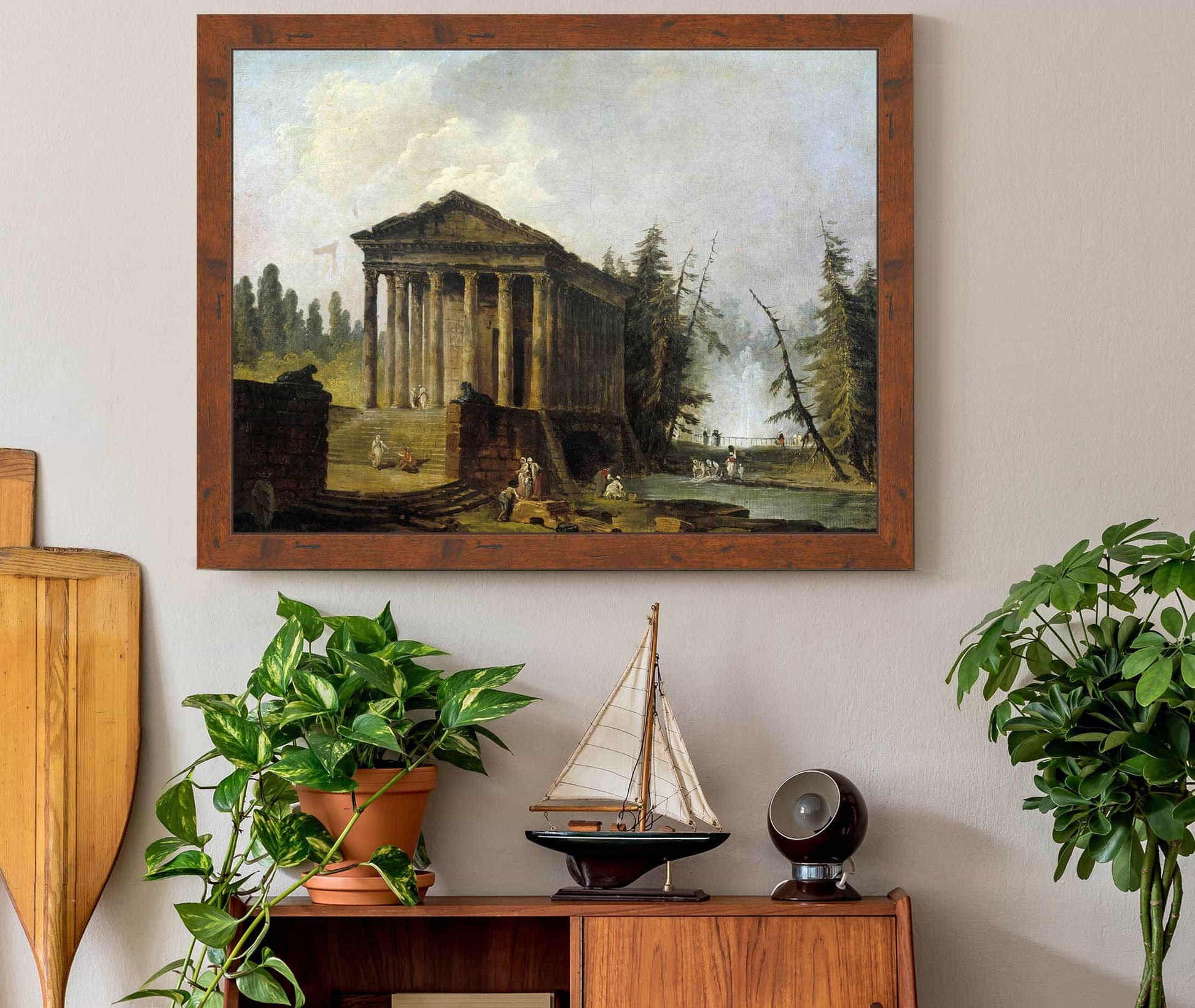 Le Temple Antique by Hubert Robert
