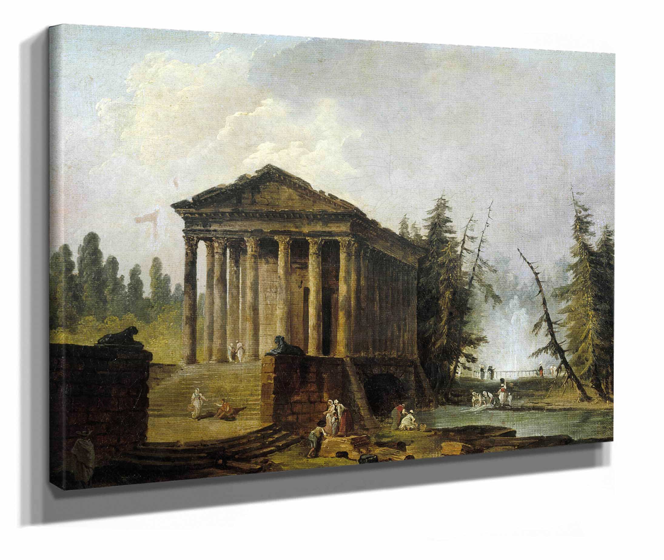 Le Temple Antique by Hubert Robert