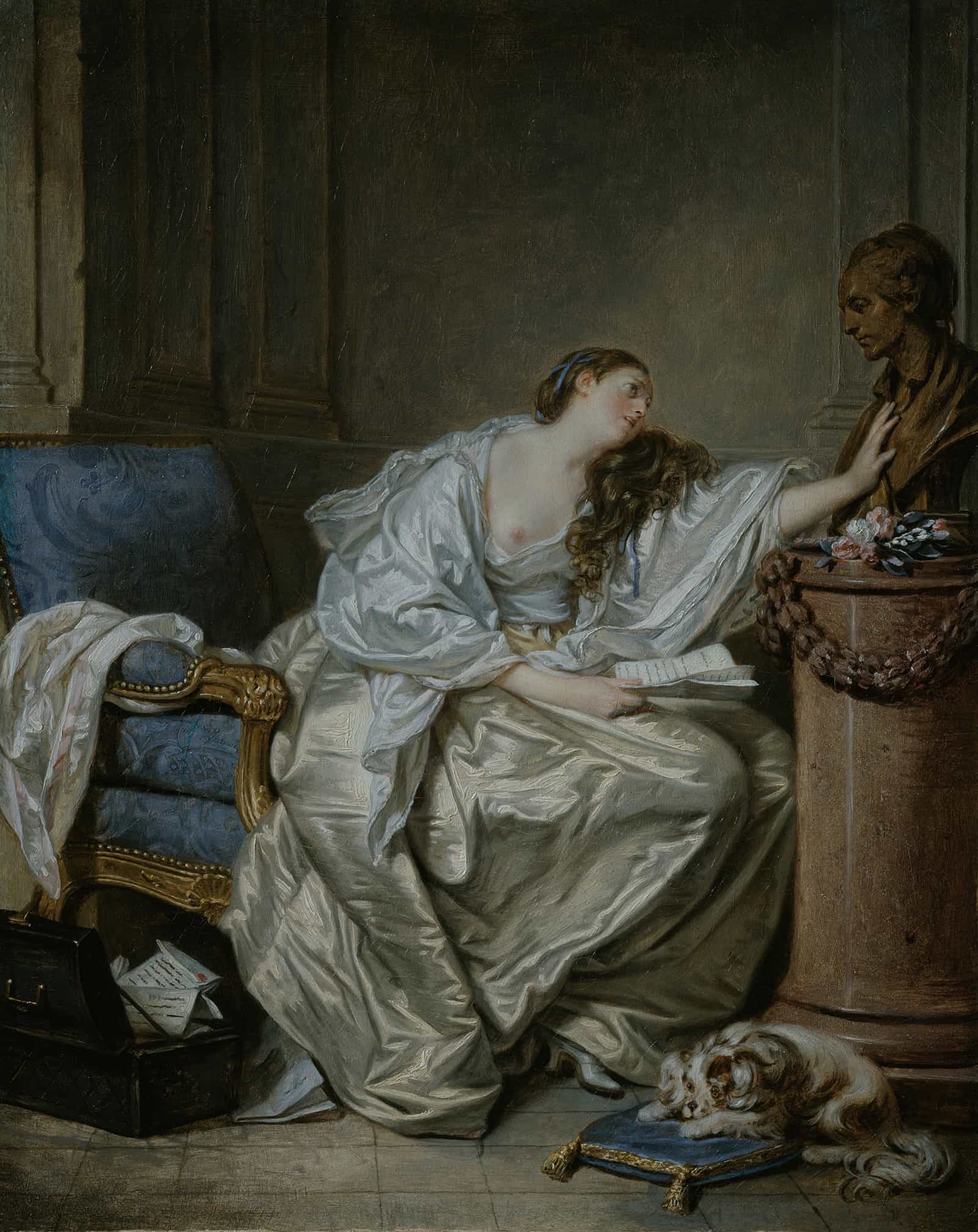 Le Tendre Ressouvenir Tender Memory  by Jean Baptiste Greuze