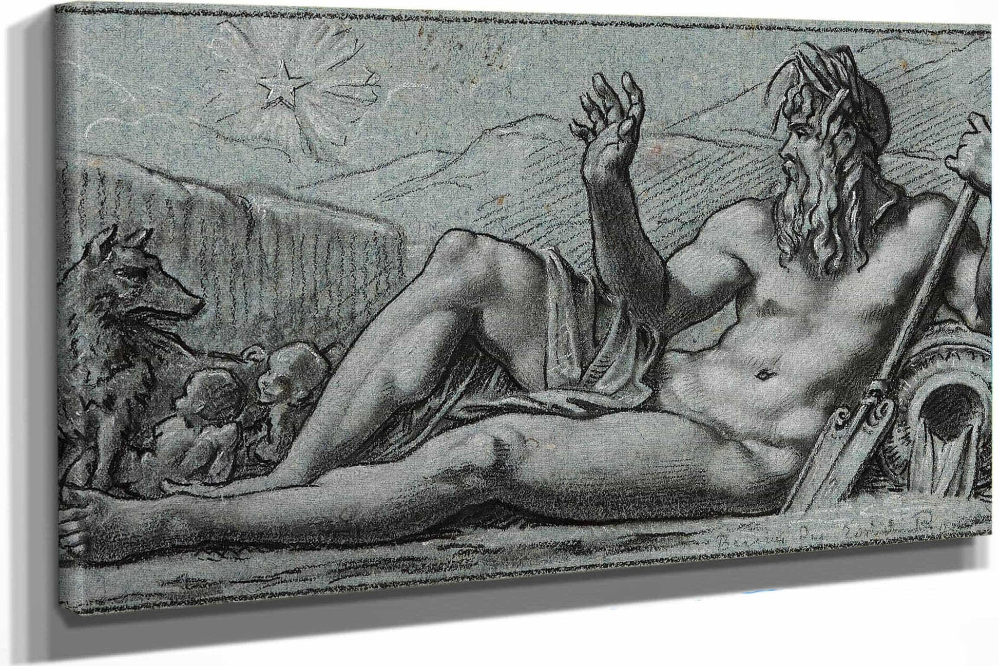 Le Tibre Voit Se Lever Lastre Naissant by Pierre Paul Prudhon