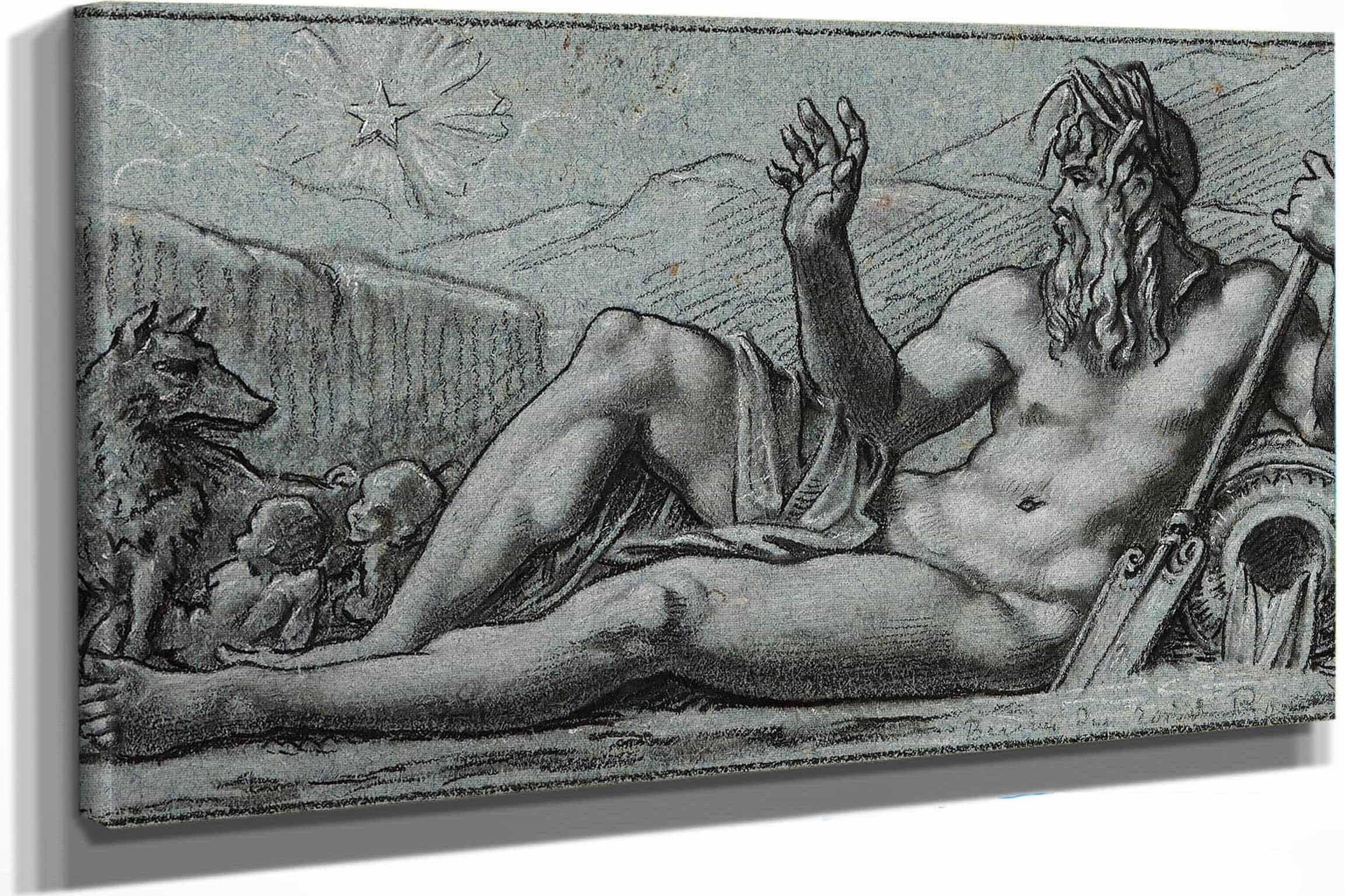 Le Tibre Voit Se Lever Lastre Naissant by Pierre Paul Prudhon