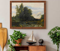 Le Torrent Pierreux Crepuscule by Jean Baptiste Camille Corot