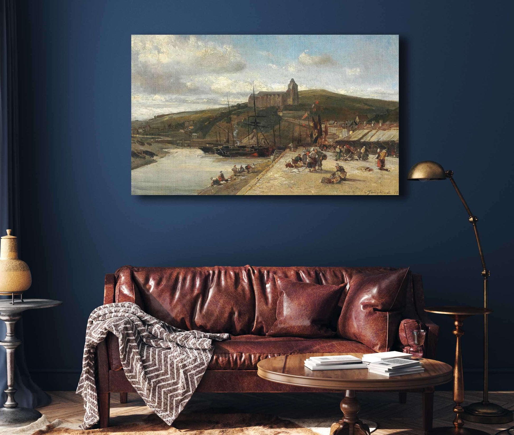 Le Treport Le Matin Normandie by Johan Barthold Jongkind