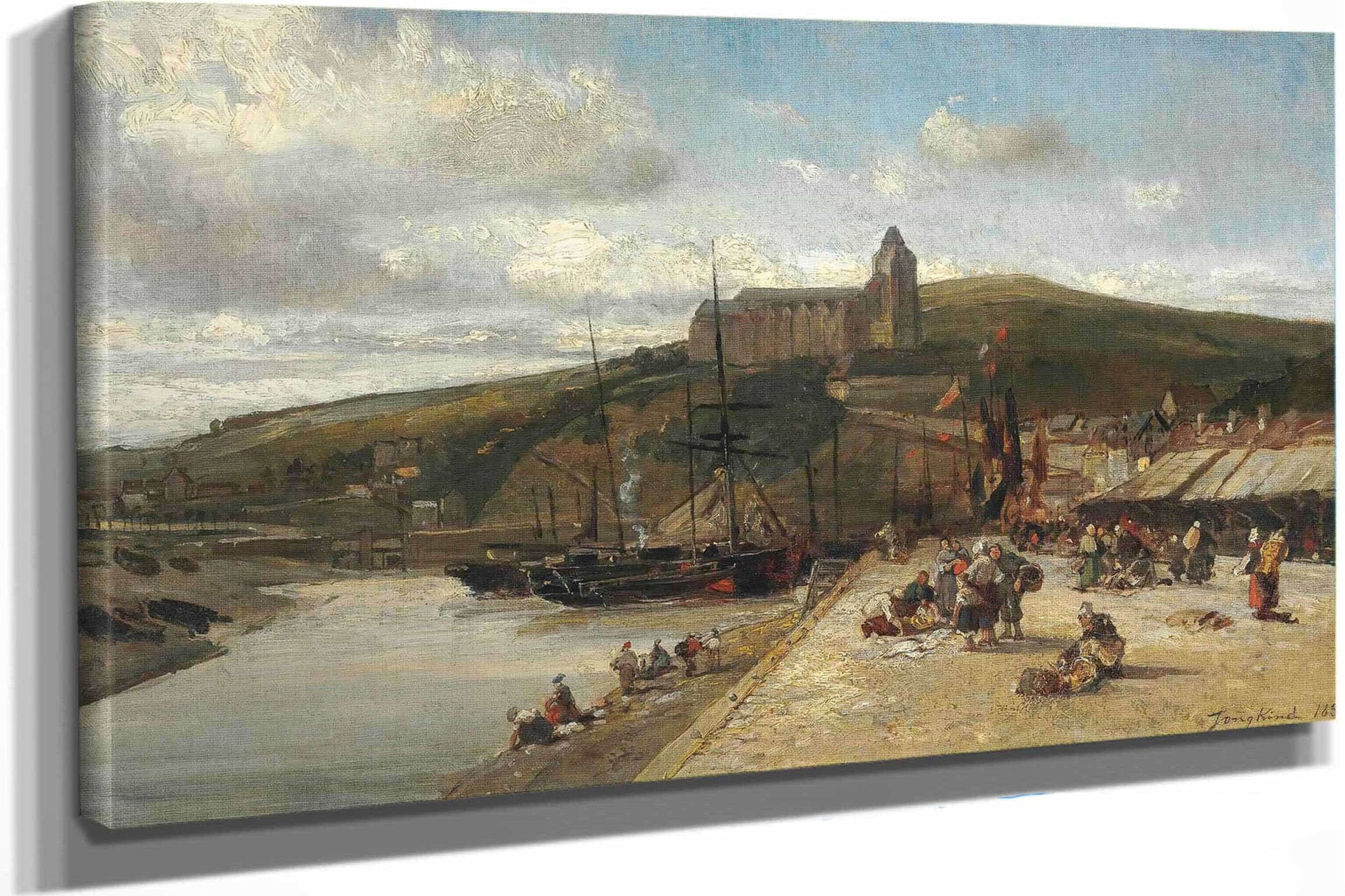 Le Treport Le Matin Normandie by Johan Barthold Jongkind