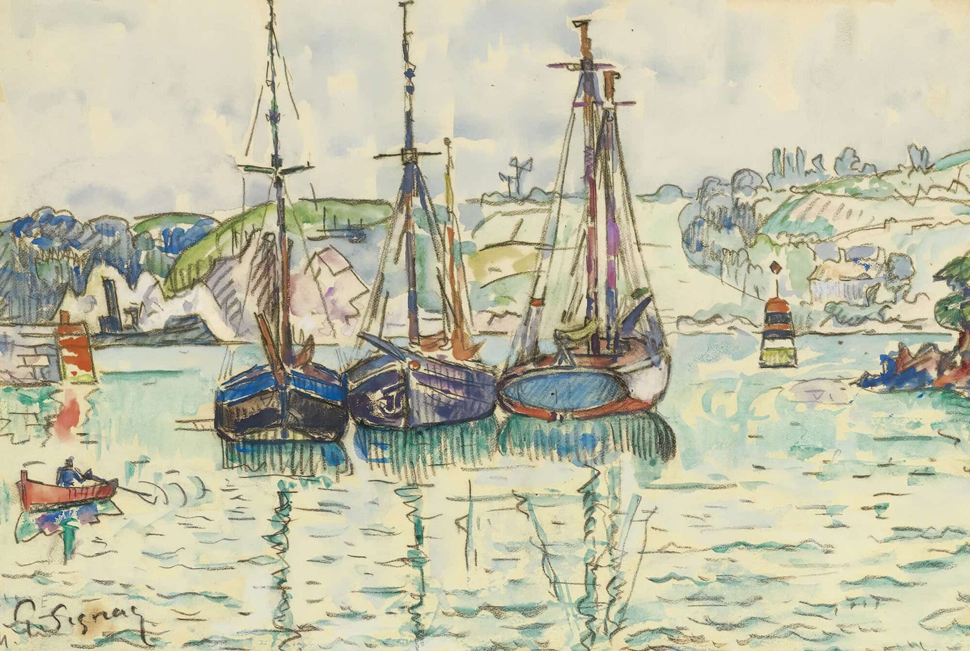 Le Trieux by Paul Signac