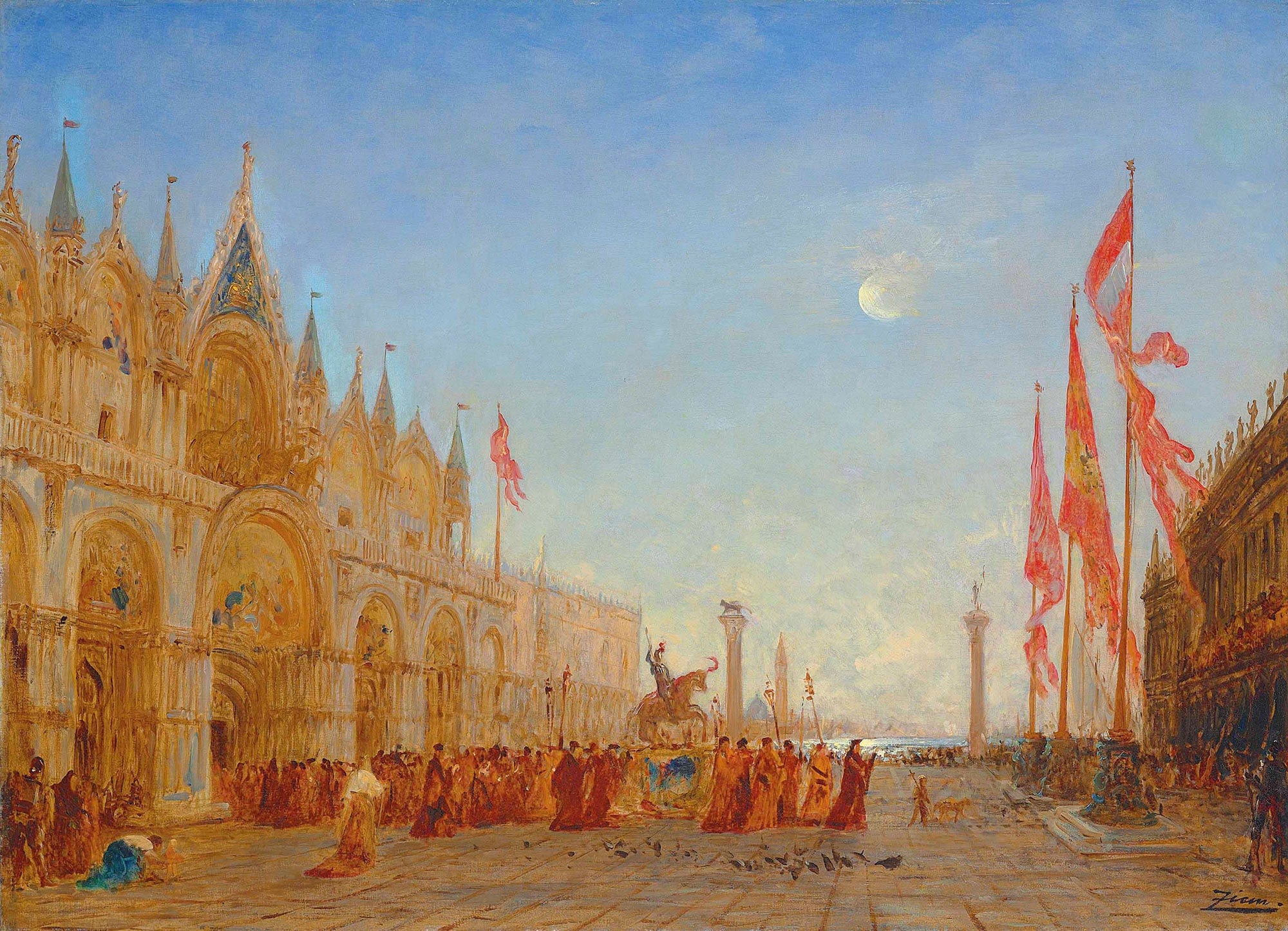 Le Triomphe De Saint Georges Majeur by Felix Ziem