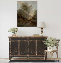 Le Vallon Des Chevres Souvenir Du Lac De Garde by Jean Baptiste Camille Corot