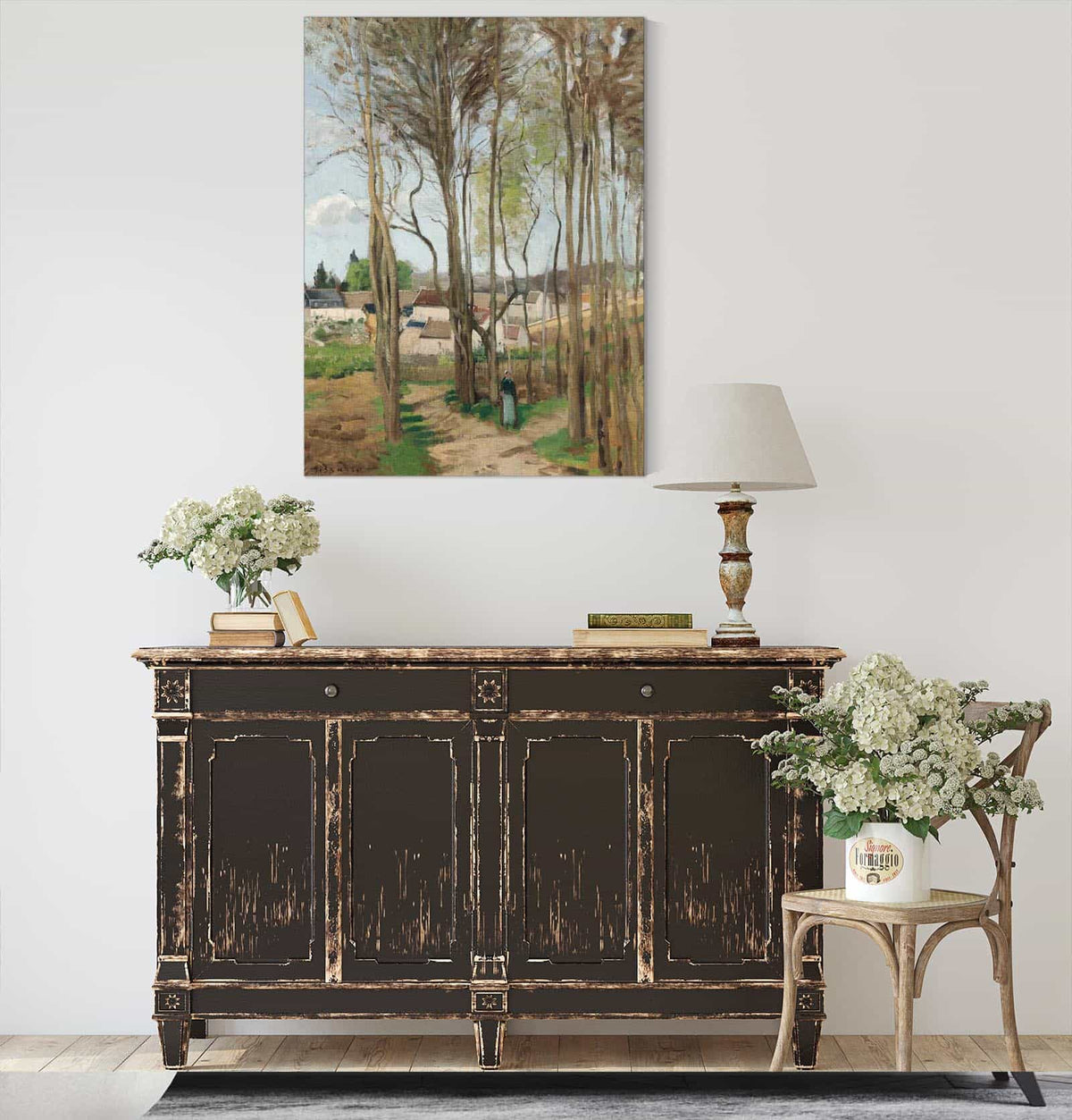 Le Village A Travers Les Arbres by Camille Pissarro