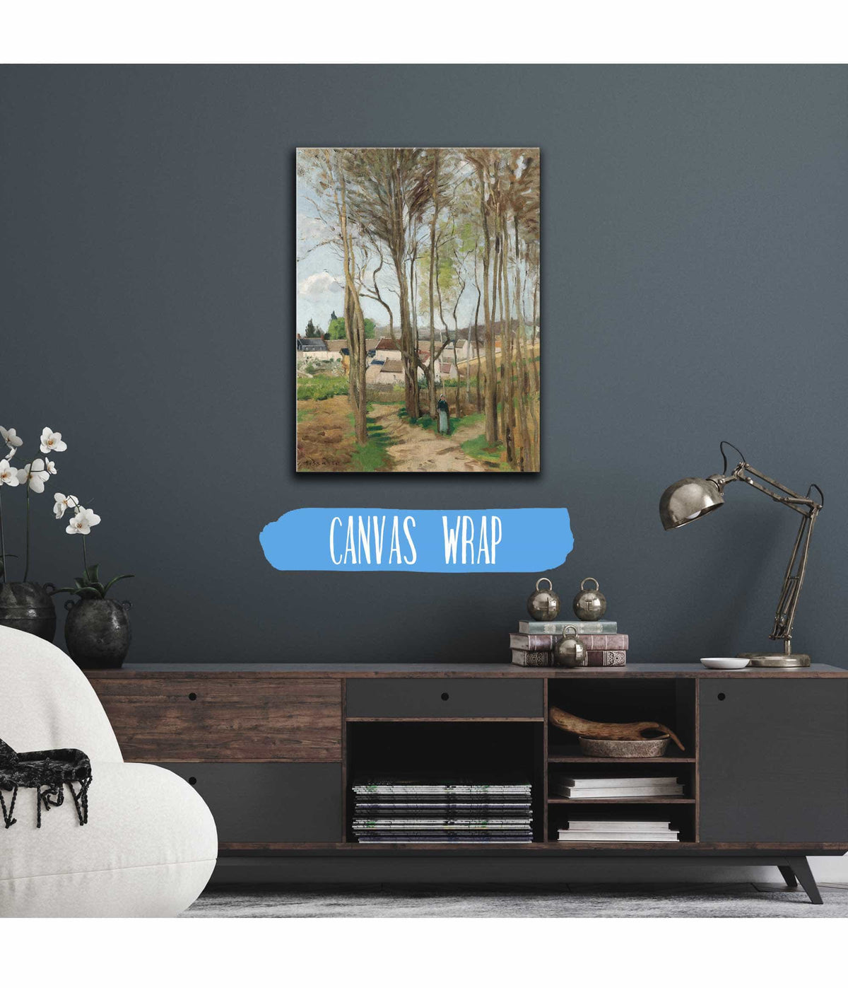 Le Village A Travers Les Arbres by Camille Pissarro