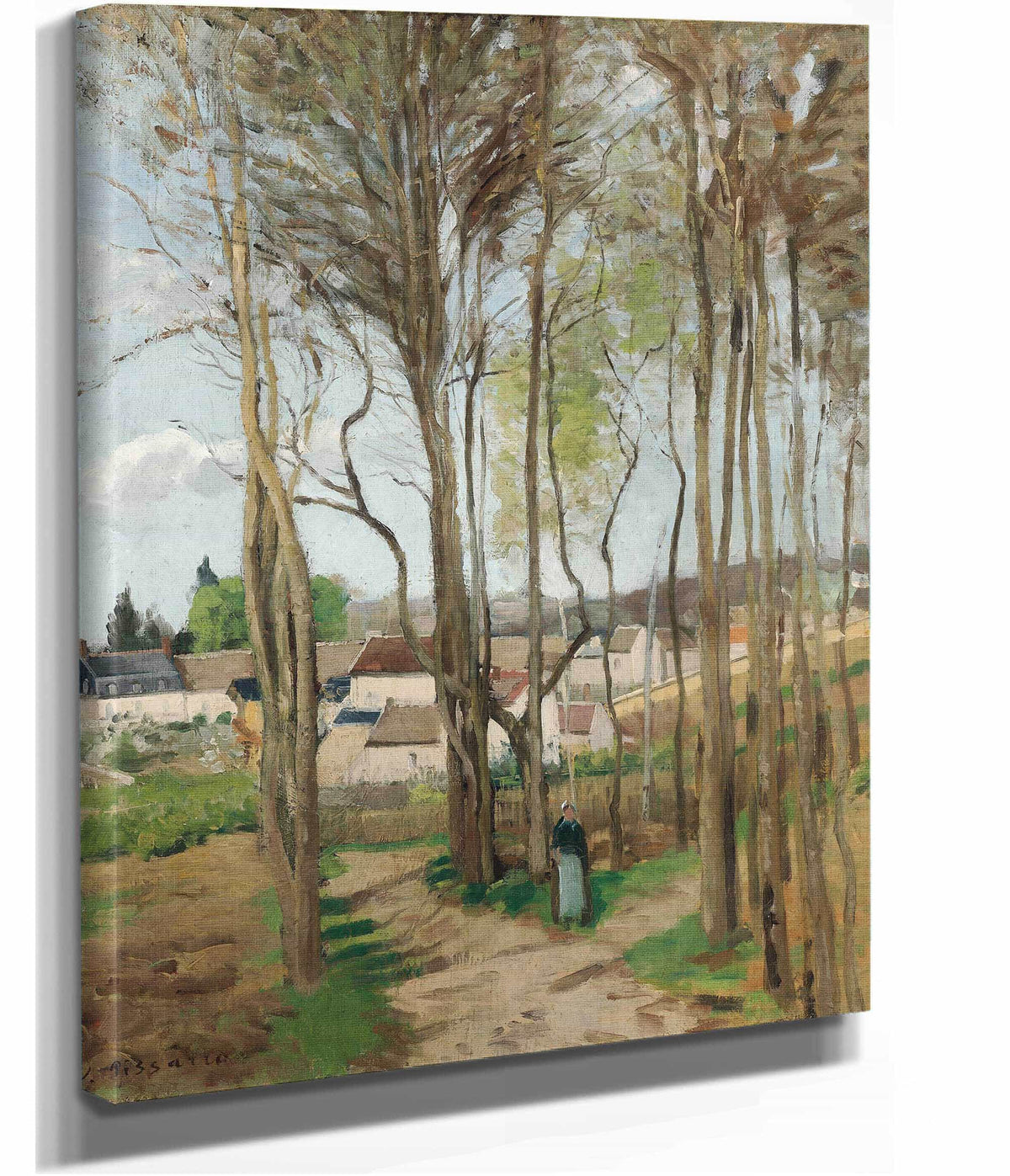 Le Village A Travers Les Arbres by Camille Pissarro