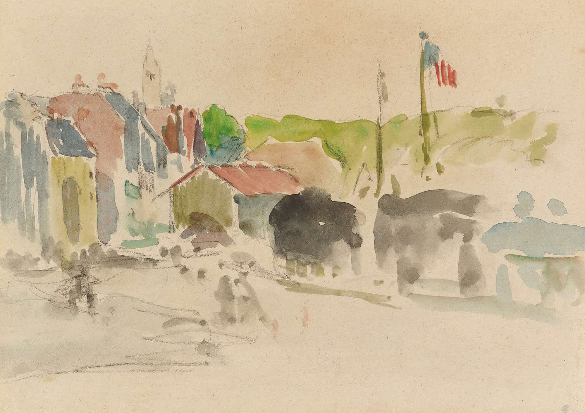 Le Village by Paul Gauguin