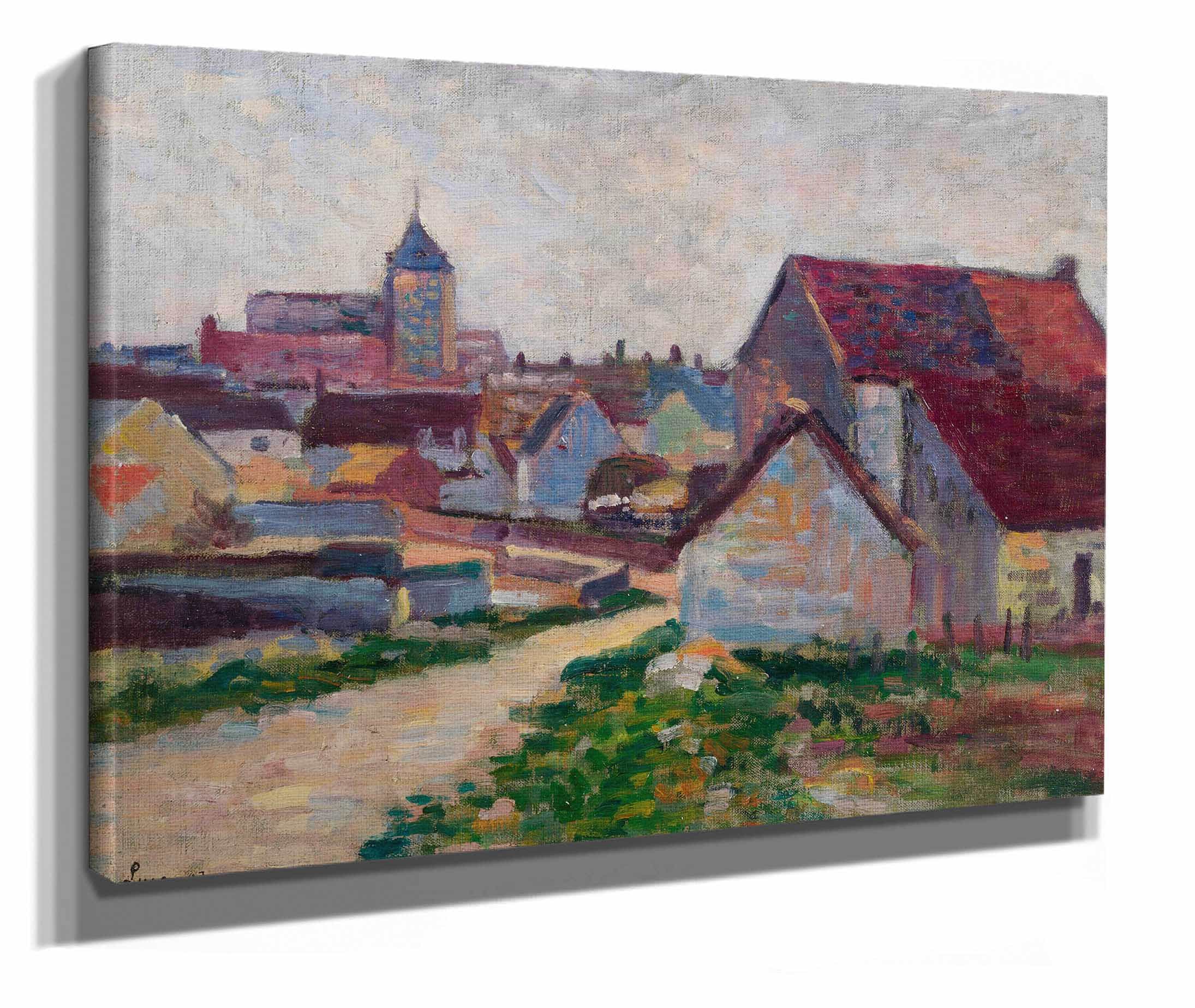 Le Village De Conche Sur Condoires by Maximilien Luce