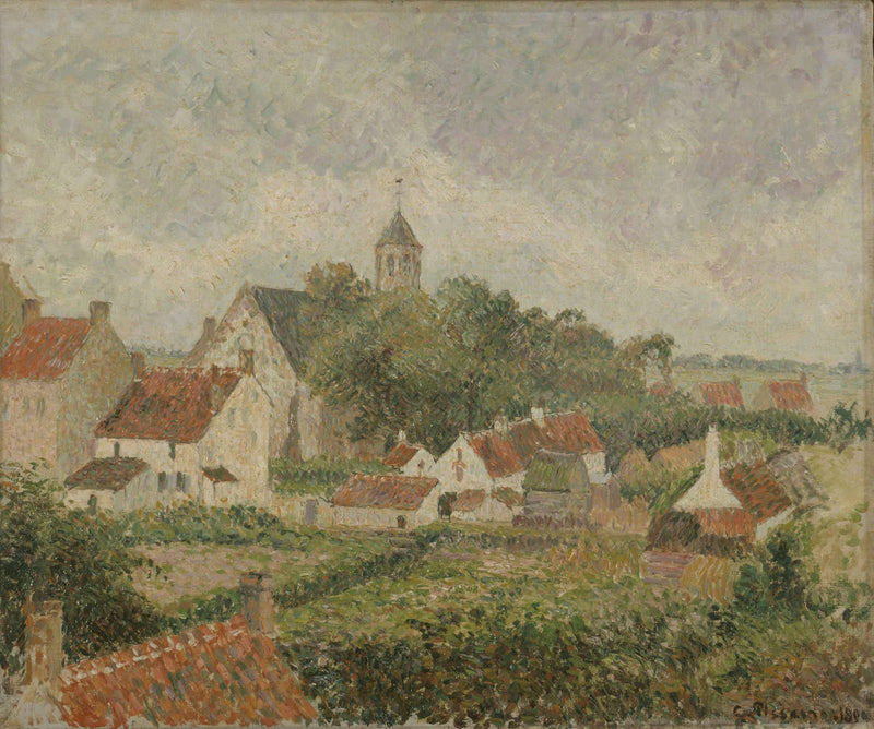 Le Village De Knocke by Camille Pissarro