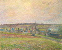 Le Village Deragny The Village Of Eragny by Camille Pissarro