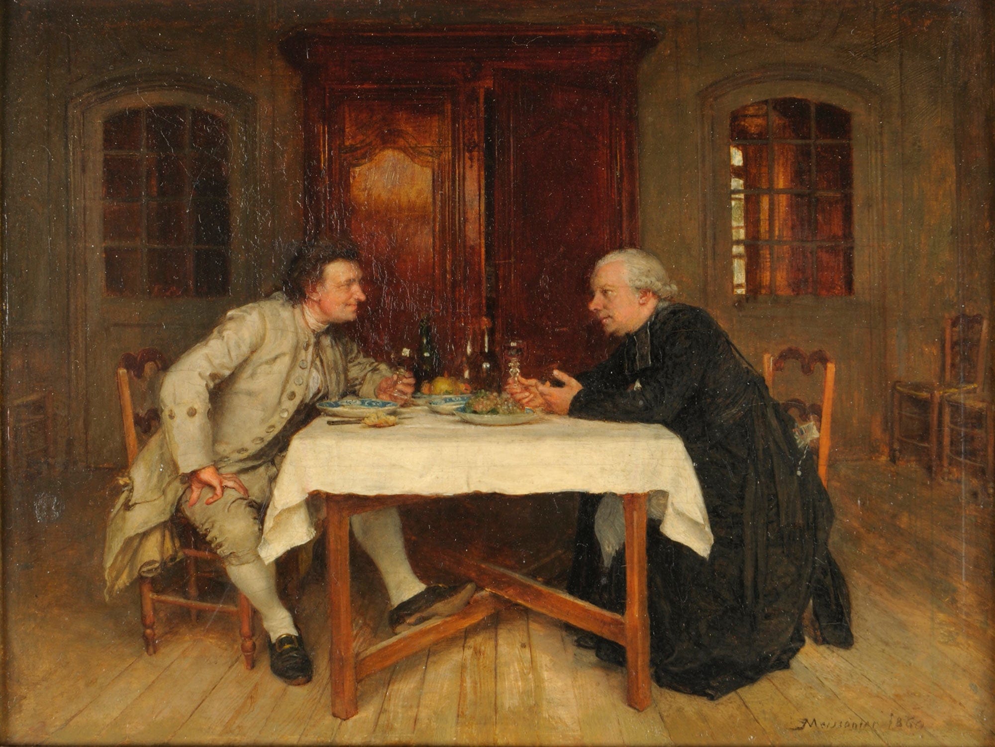 Le Vin Du Cure by Ernest Meissonier