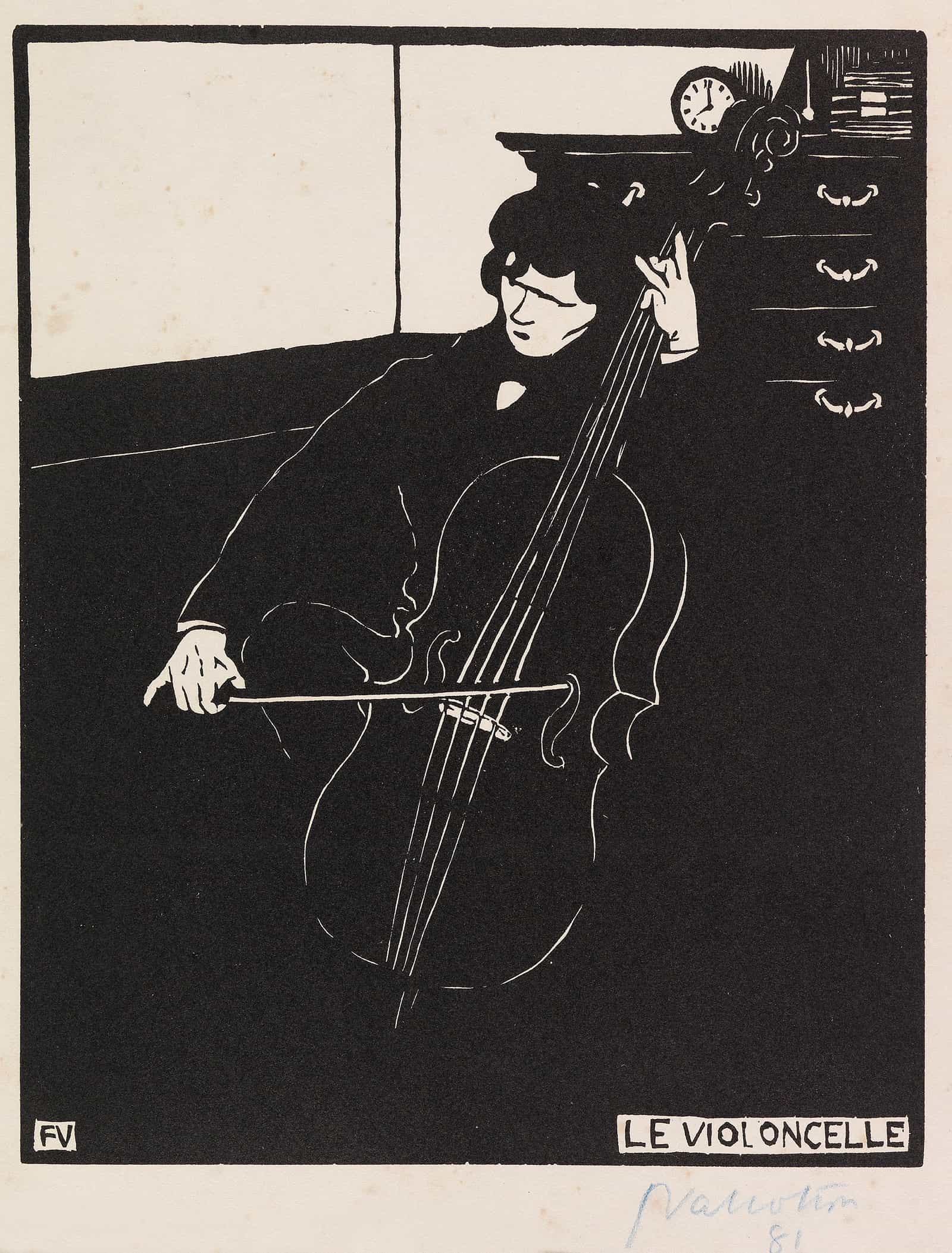 Le Violoncelle Instruments De Musique I by Felix Vallotton