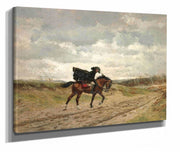 Le Voyageur Le Marechal Ney A Cheval Luttant Contre Le Vent by Ernest Meissonier