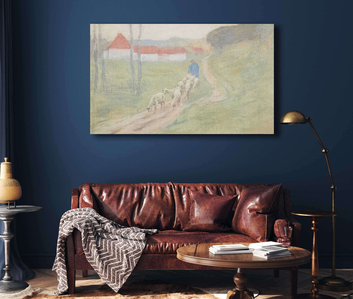 Leading The Sheep by Frederick Carl Frieseke