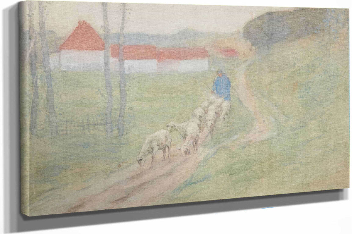 Leading The Sheep by Frederick Carl Frieseke