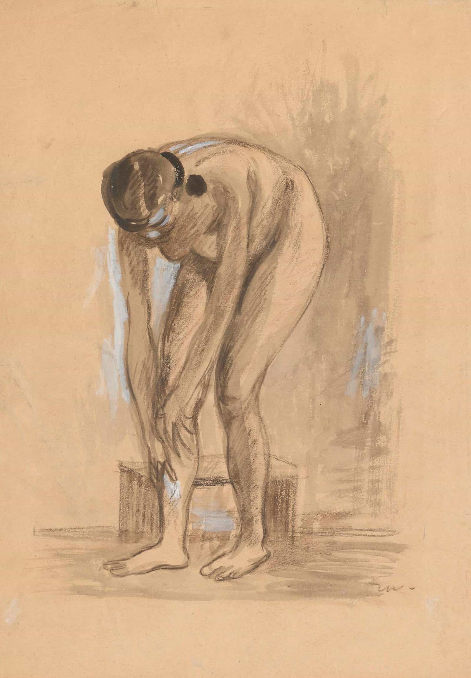 Leaning Nude I by Zygmunt Waliszewski