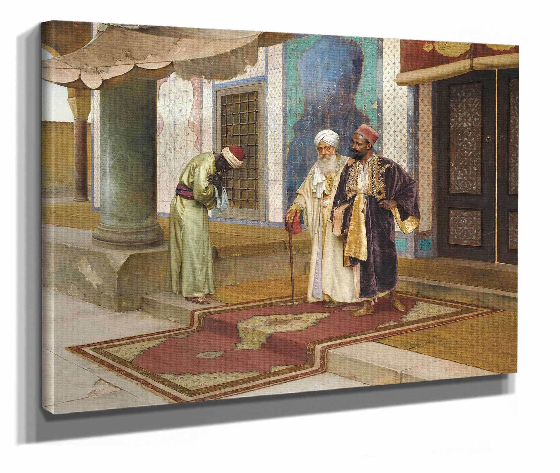 Leaving The Mosque by Rudolf Ernst