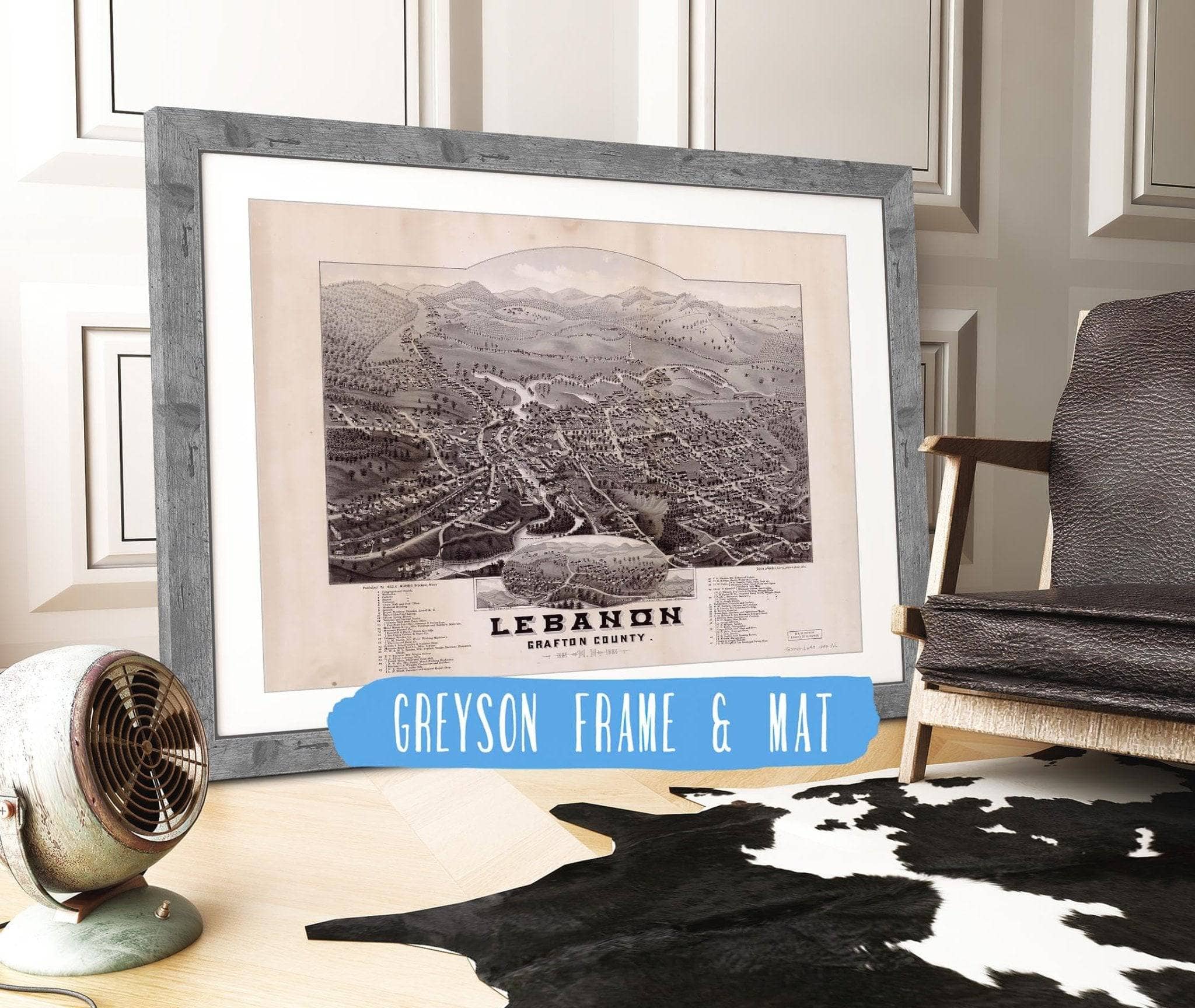 Lebanon Grafton County Nh 1884 State of New Hampshire