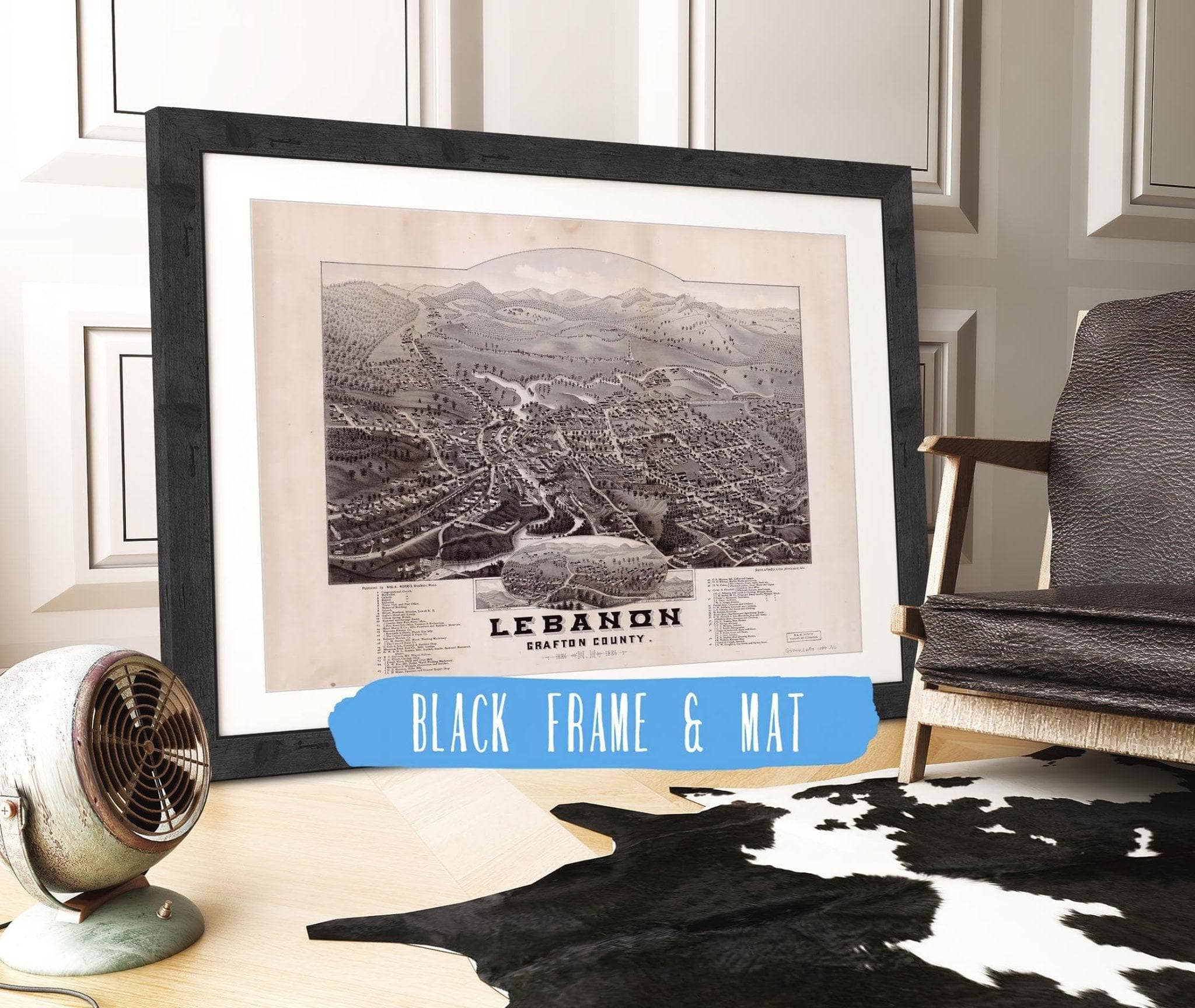 Lebanon Grafton County Nh 1884 State of New Hampshire