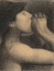 Lecho Echo Study For Une Baignade Asnieres Bathers At Asnieres   by Georges Seurat