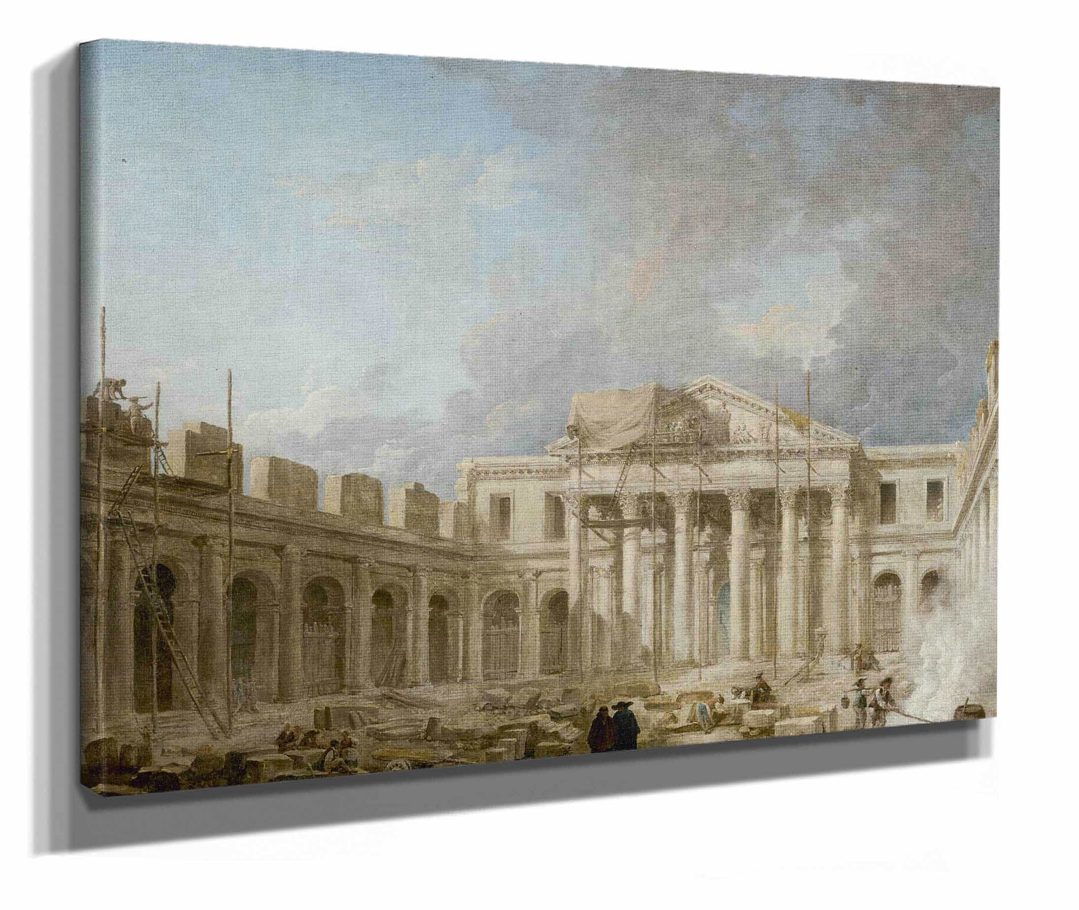 Lecole De Chirurgie En Construction by Hubert Robert