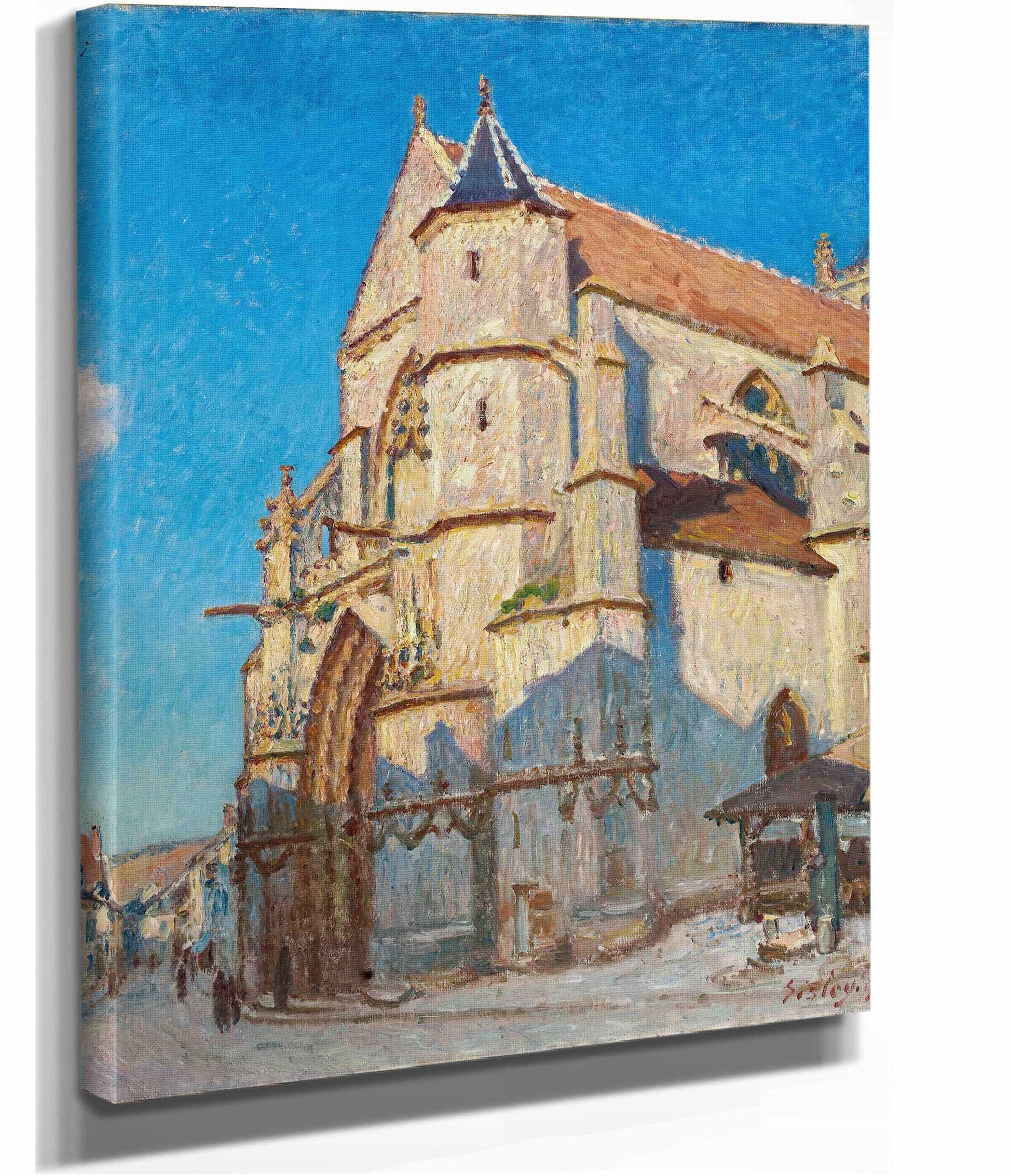 Leglise De Moret Le Soir by Alfred Sisley