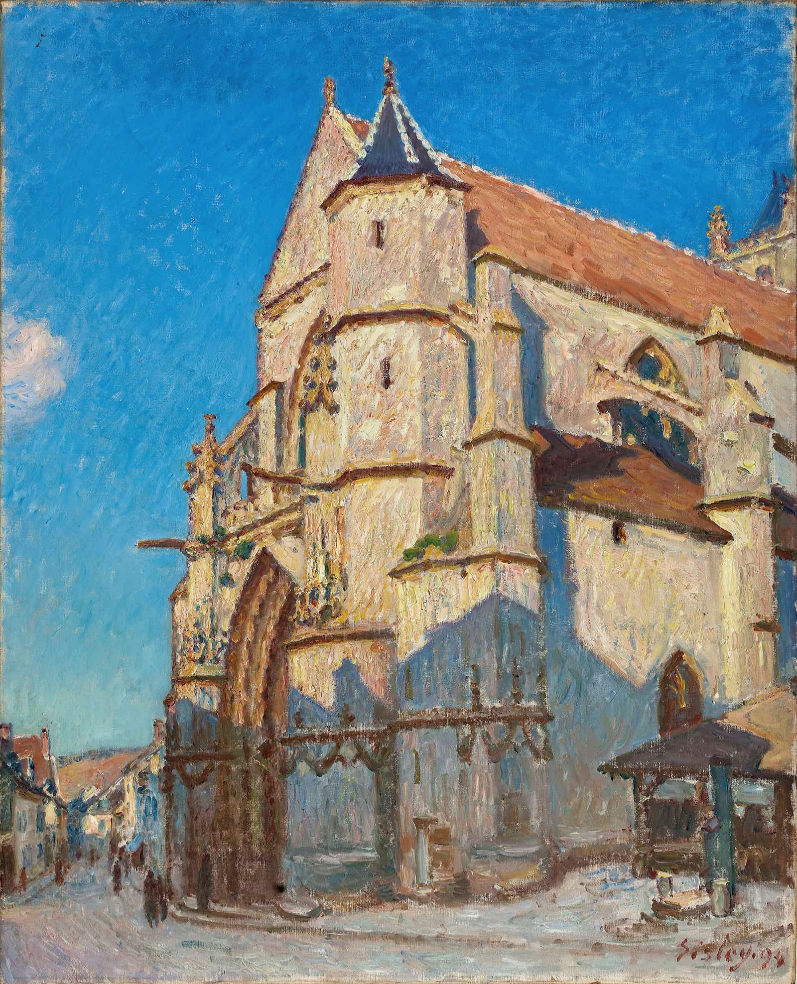 Leglise De Moret Le Soir by Alfred Sisley