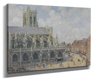 Leglise Saint Jacques A Dieppe Matin Soleil by Camille Pissarro