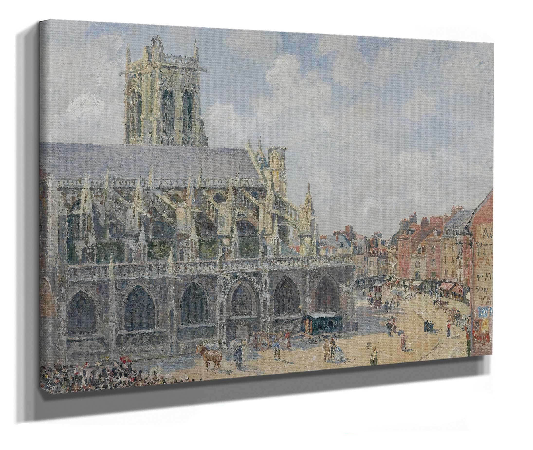 Leglise Saint Jacques A Dieppe Matin Soleil by Camille Pissarro