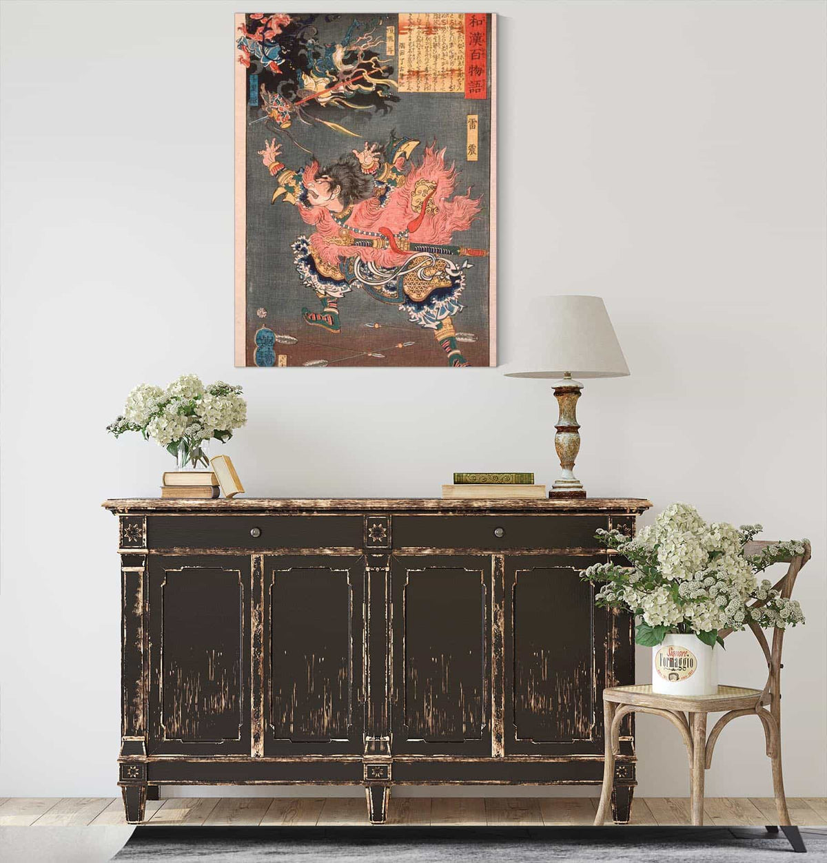 Leizhen Raishin And The Wind And Thunder Gods by Tsukioka Yoshitoshi