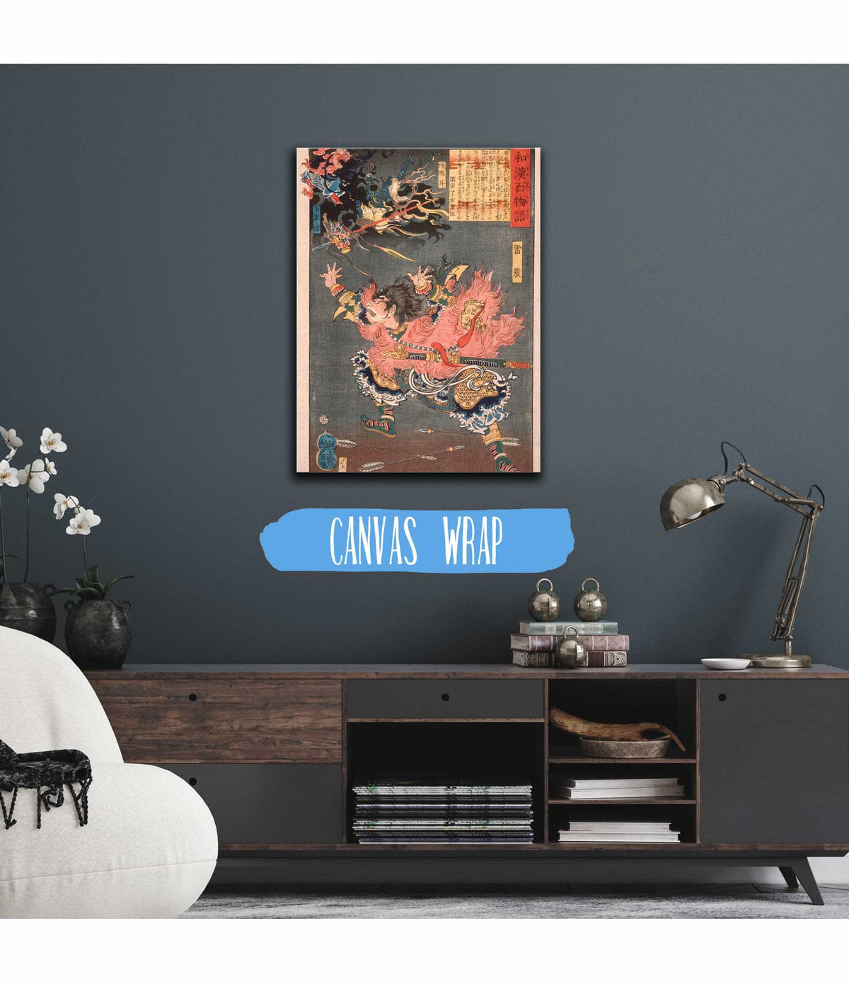 Leizhen Raishin And The Wind And Thunder Gods by Tsukioka Yoshitoshi