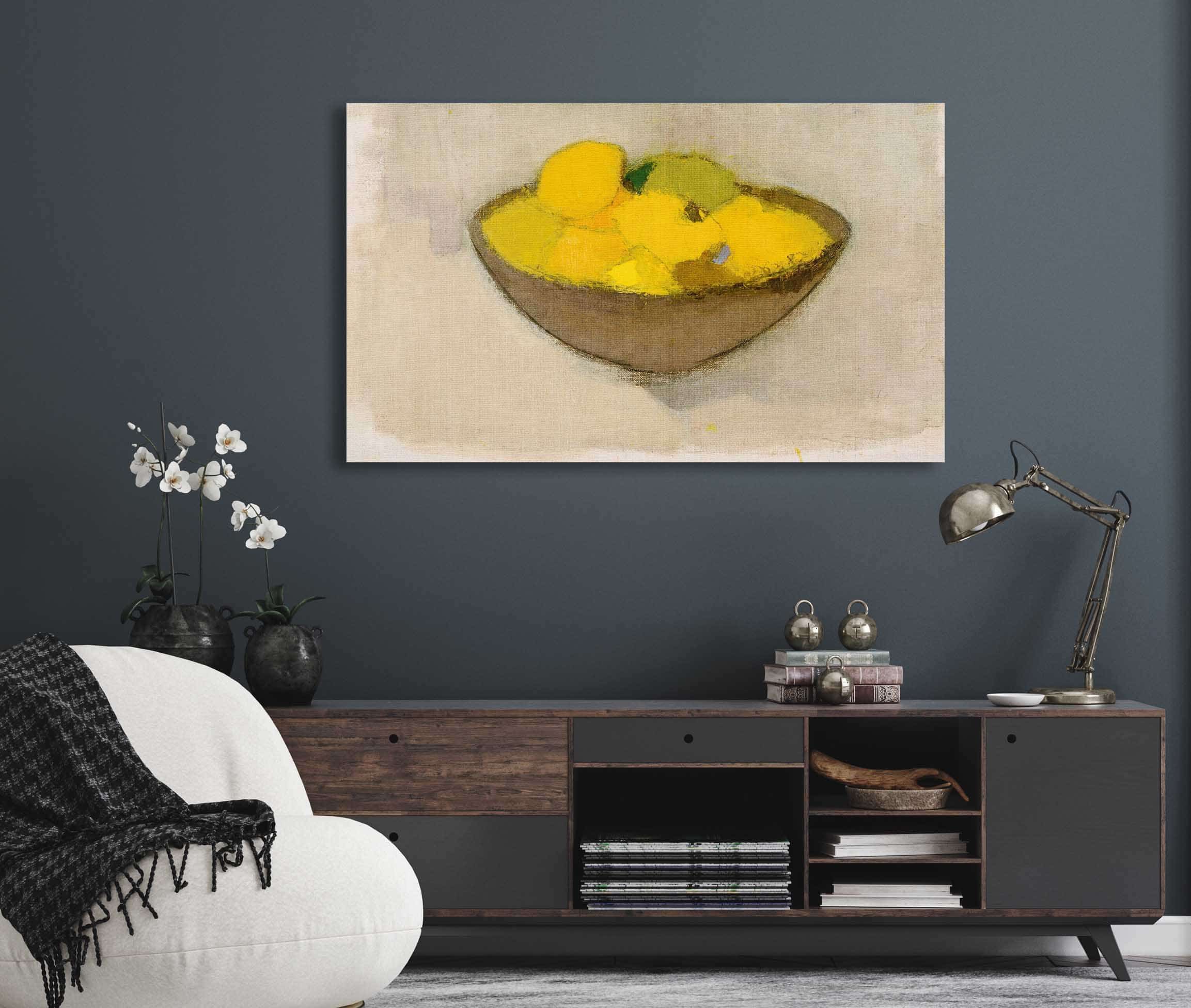 Lemons In A Bowl by Helene Schjerfbeck