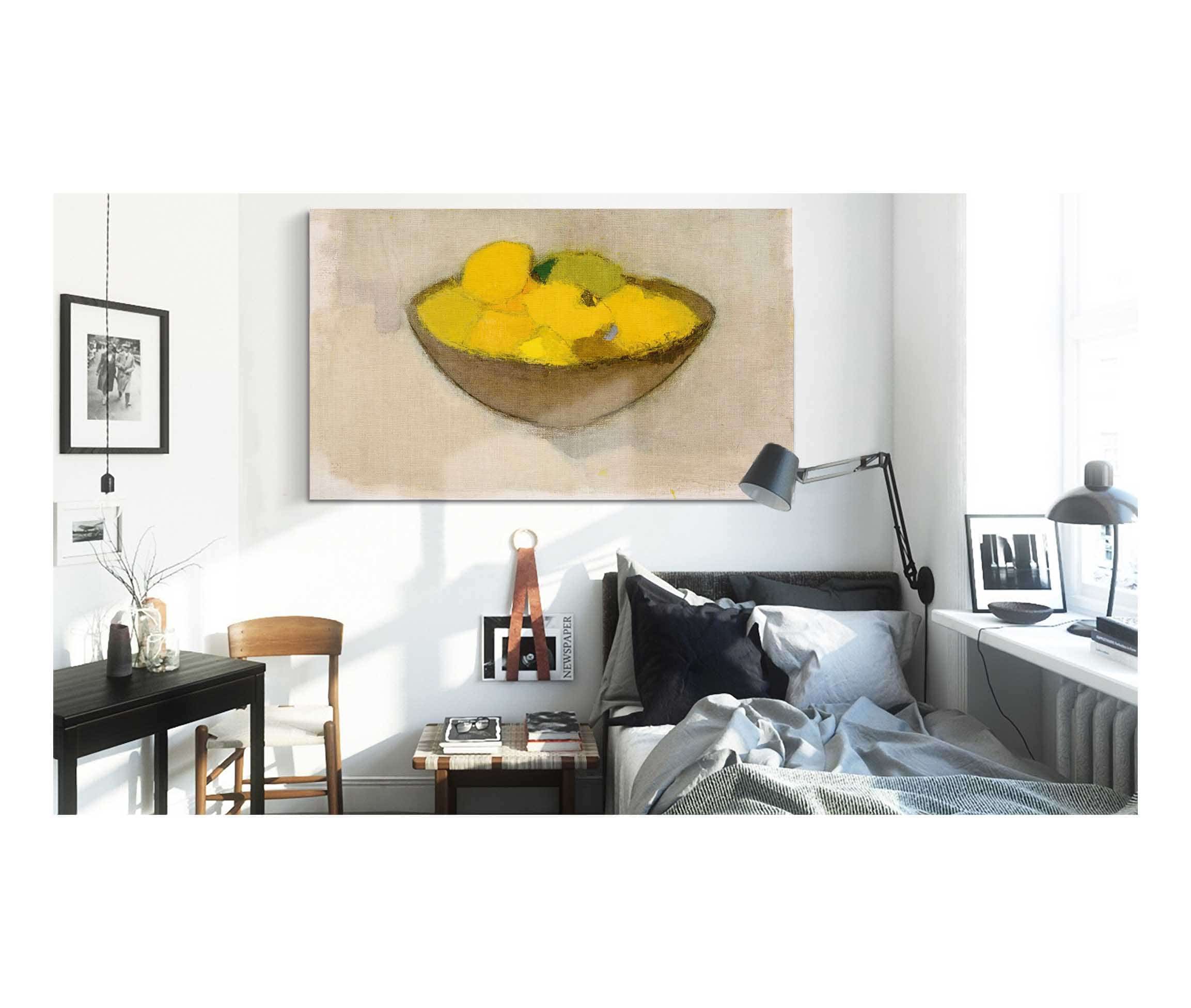 Lemons In A Bowl by Helene Schjerfbeck