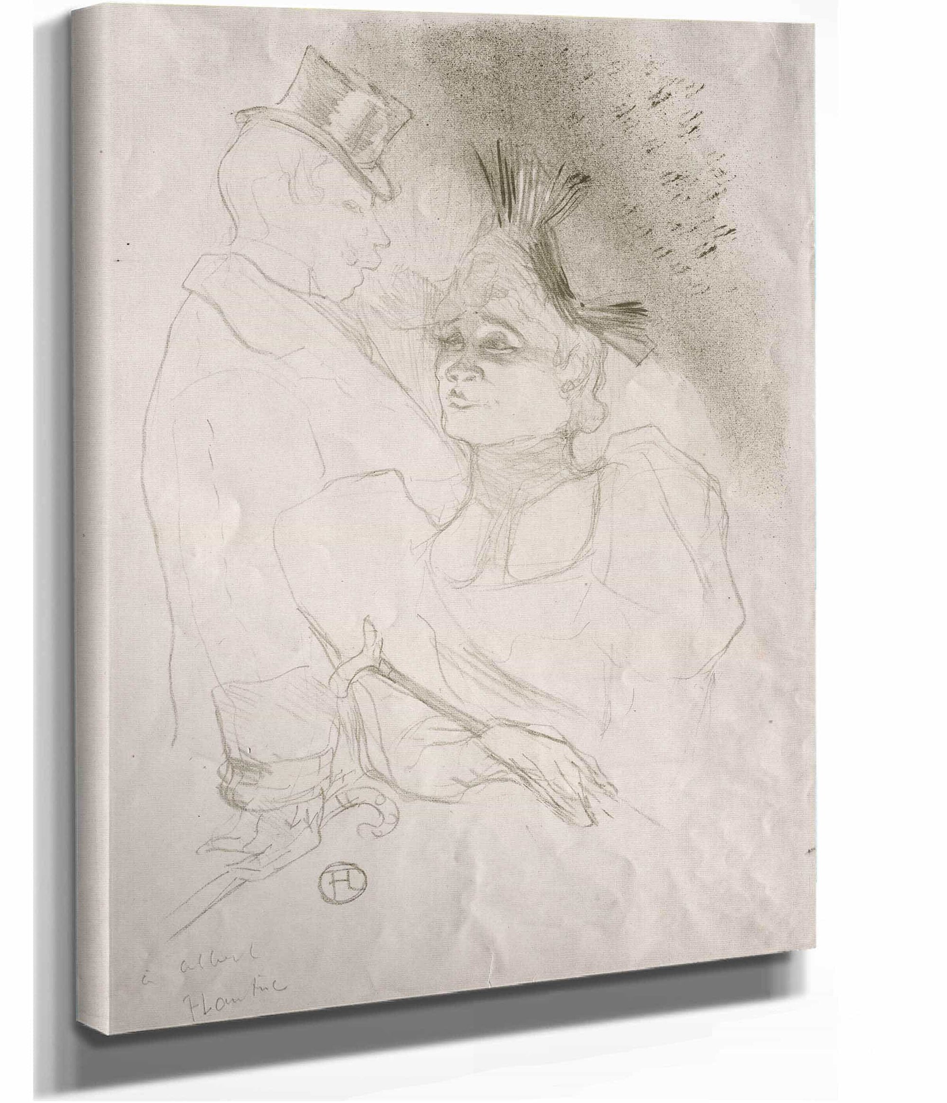 Lender And Baron by Henri De Toulouse Lautrec