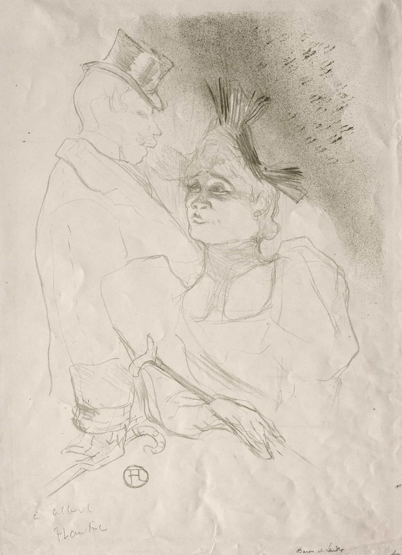 Lender And Baron by Henri De Toulouse Lautrec