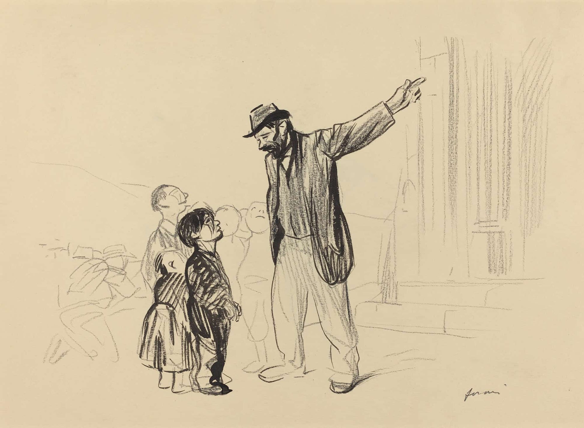 Lenglise De Leurs Peres by Jean Louis Forain