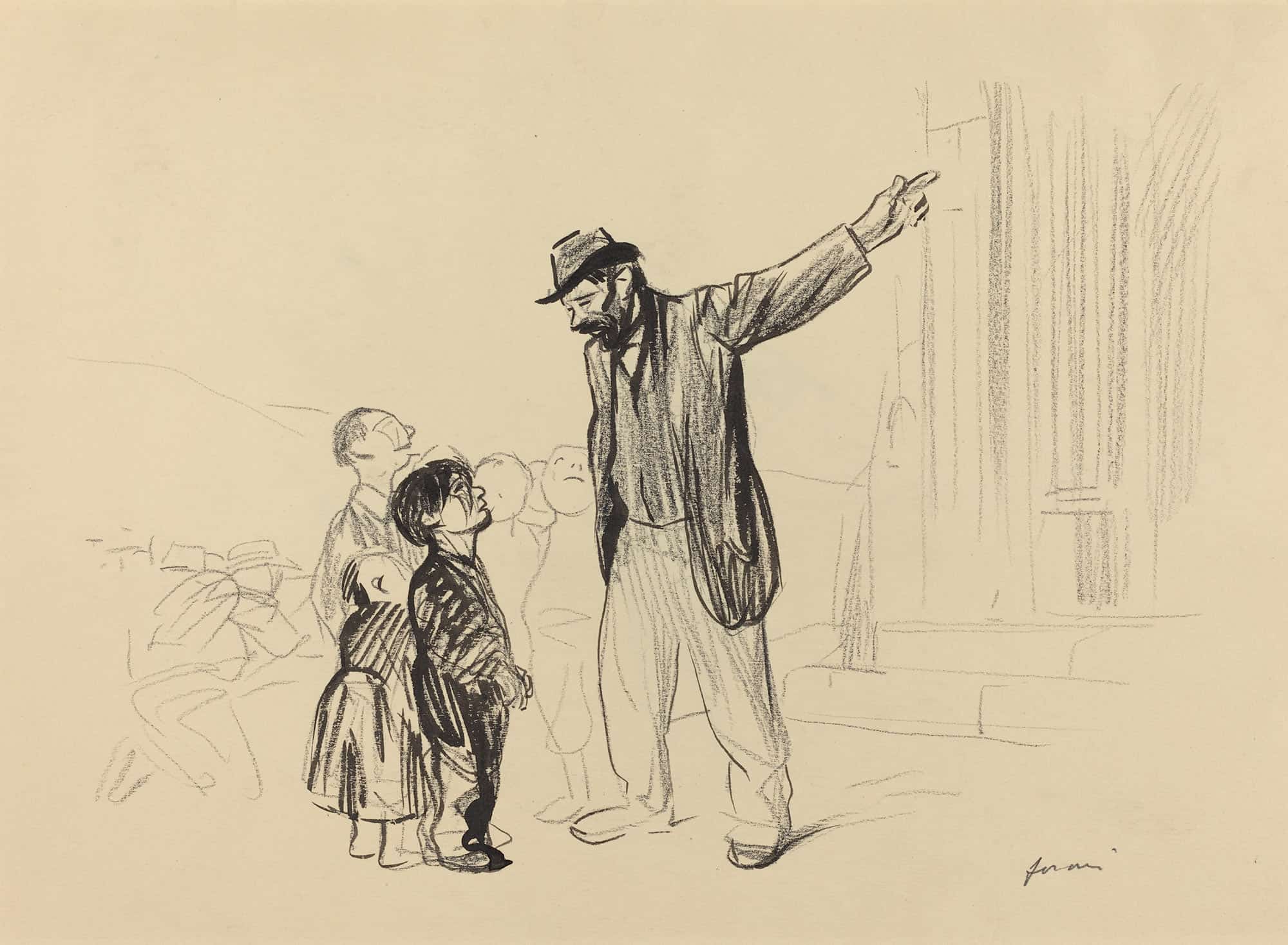 Lenglise De Leurs Peres by Jean Louis Forain