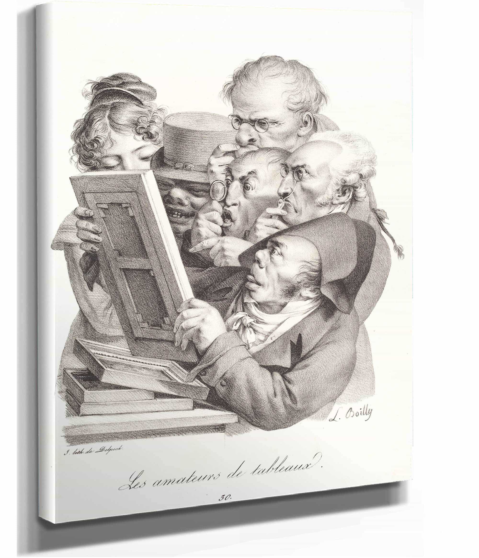 Les Amateurs De Tableaux The Picture Enthusiasts by Louis Leopold Boilly