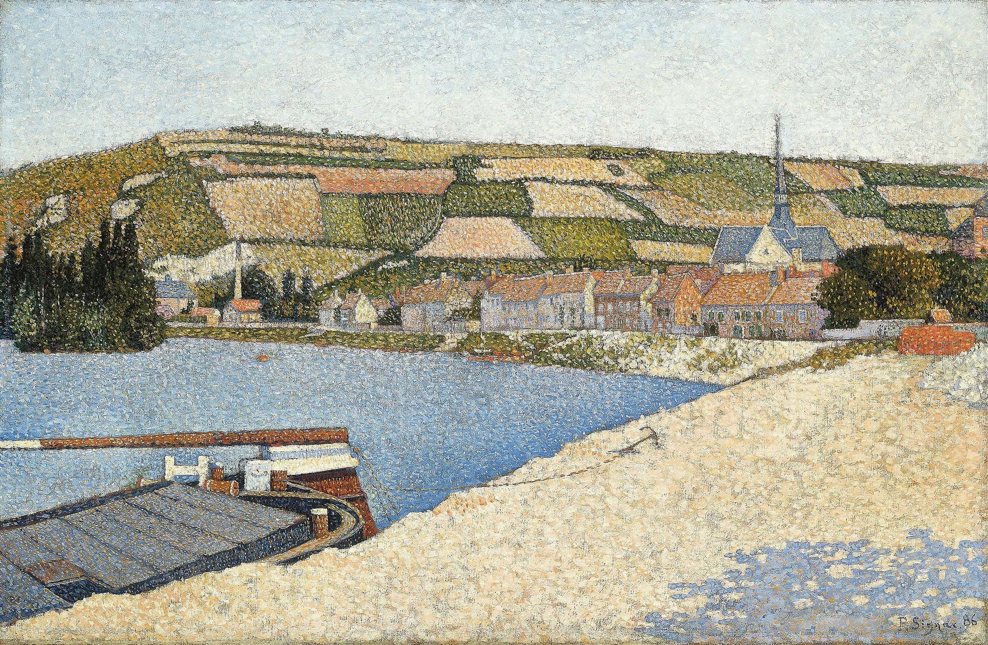 Les Andelys Cote Daval by Paul Signac