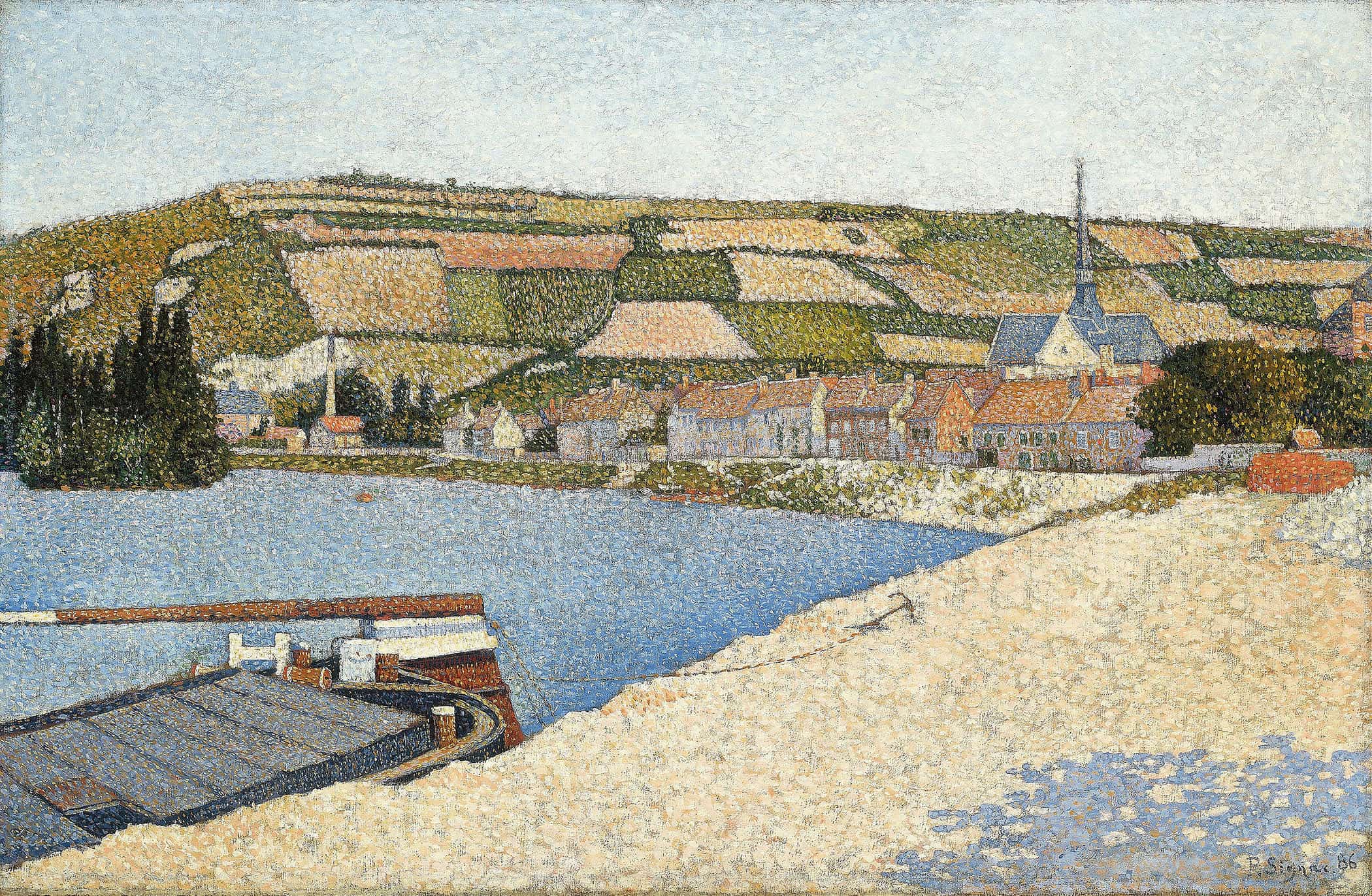 Les Andelys Cote Daval by Paul Signac