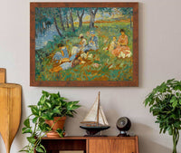 Les Andelys La Famille Lebasque Au Bord De Leau by Henri Lebasque