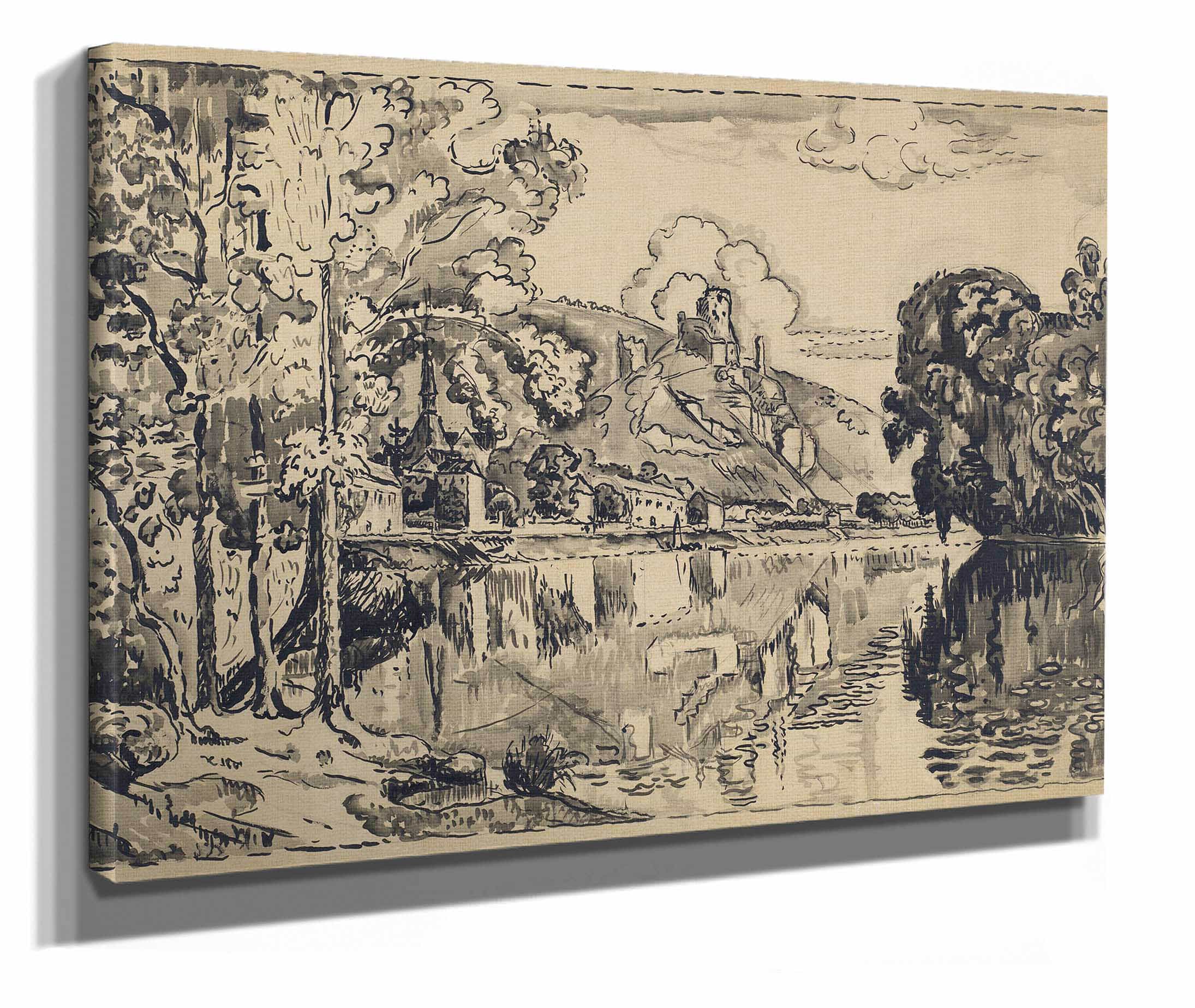 Les Andelys On A Summer Morning by Paul Signac