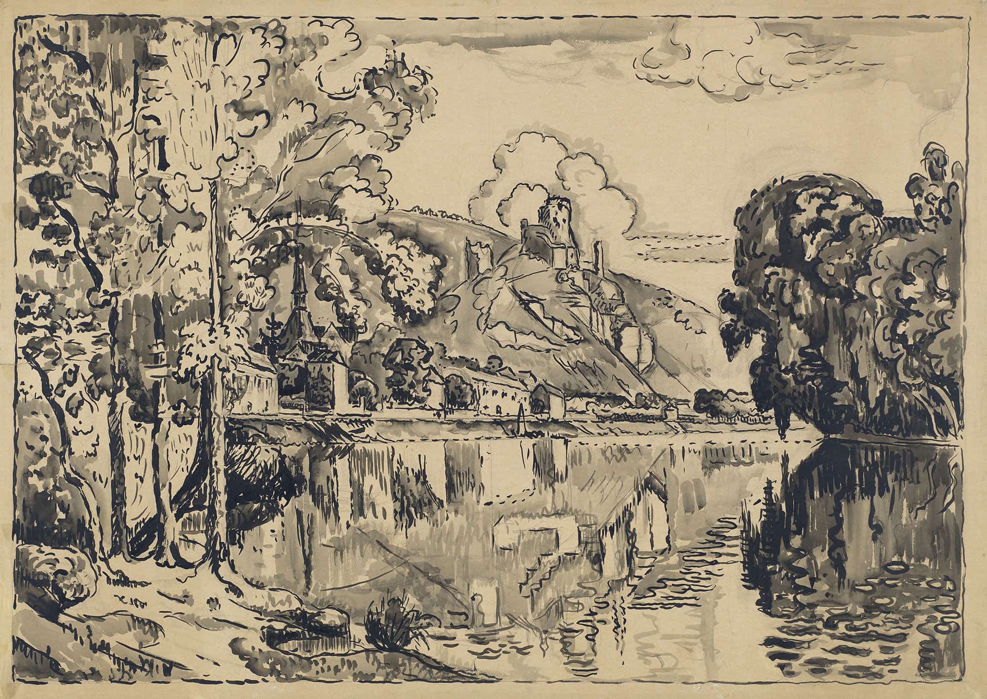 Les Andelys On A Summer Morning by Paul Signac