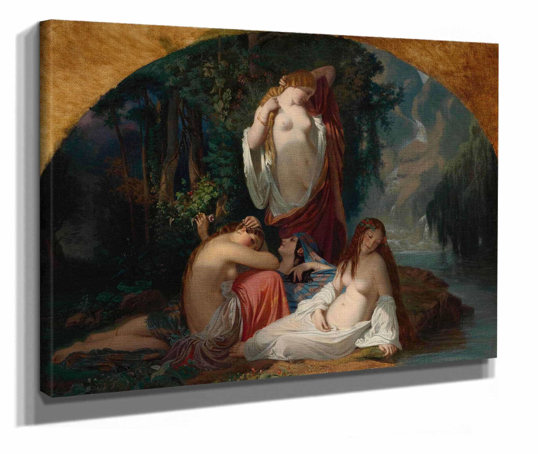 Les Baigneuses Les Filles De La Source by Henri Lehmann
