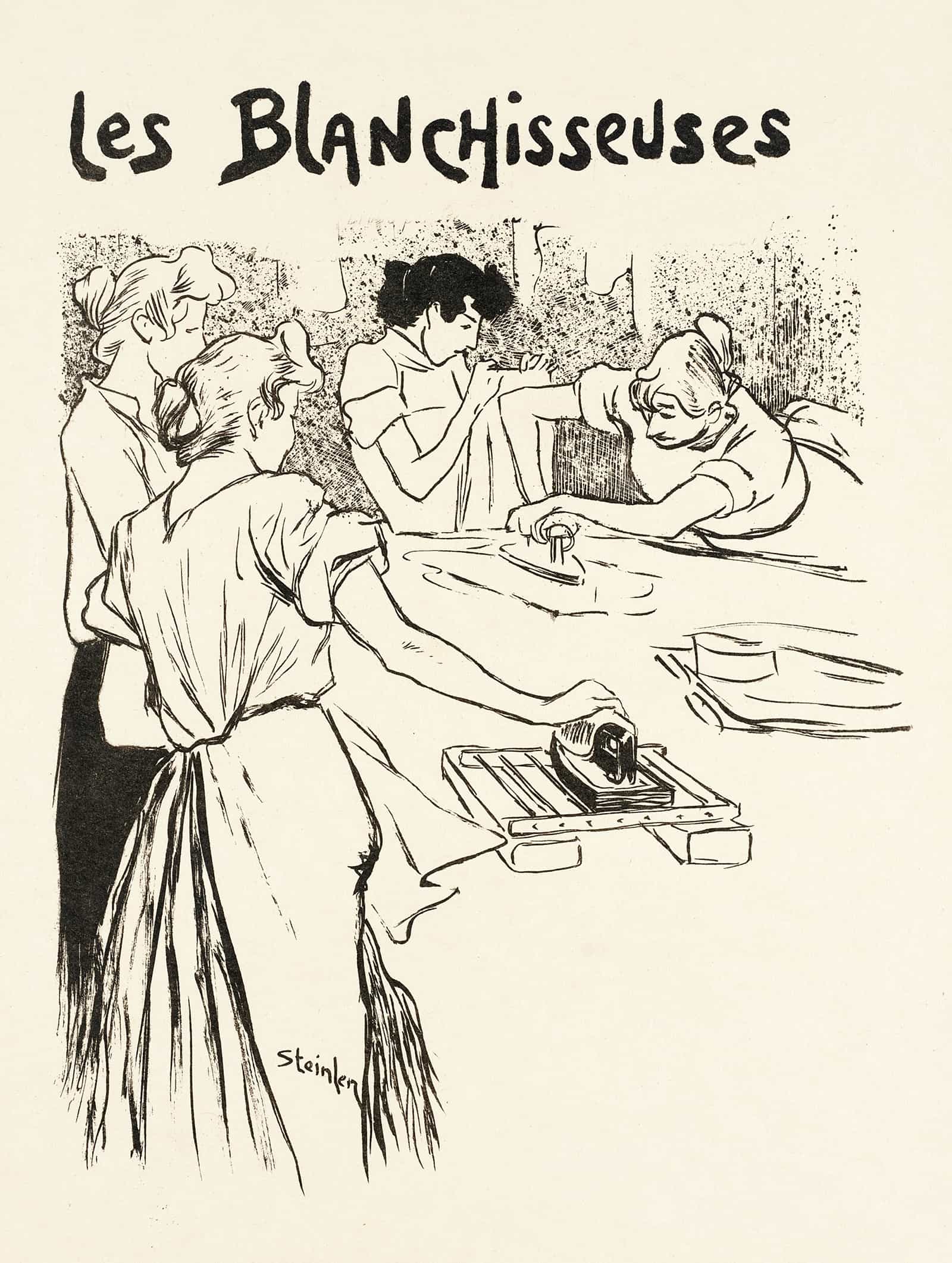 Les Blanchisseuses by Theophile Alexandre Steinlen